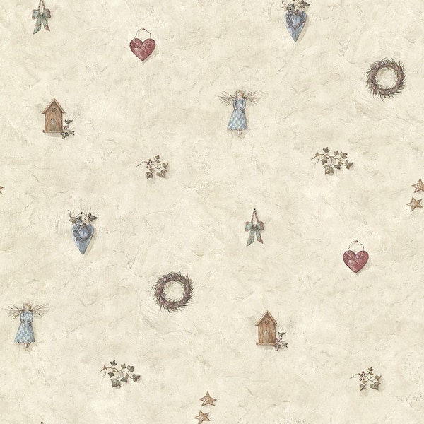 Chesapeake Apple Creek Stone Country Toss Stone Paper Strippable Roll (Covers 56.4 sq. ft.)