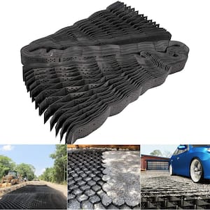 Wellco 33 ft. x 10 ft. x 2 in. L Series Plastic Ground Geo Grid Driveway Ground Pavers for Landscaping