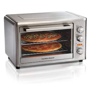 1500 W 12-Slice Stainless Steel Toaster Oven with Rotisserie