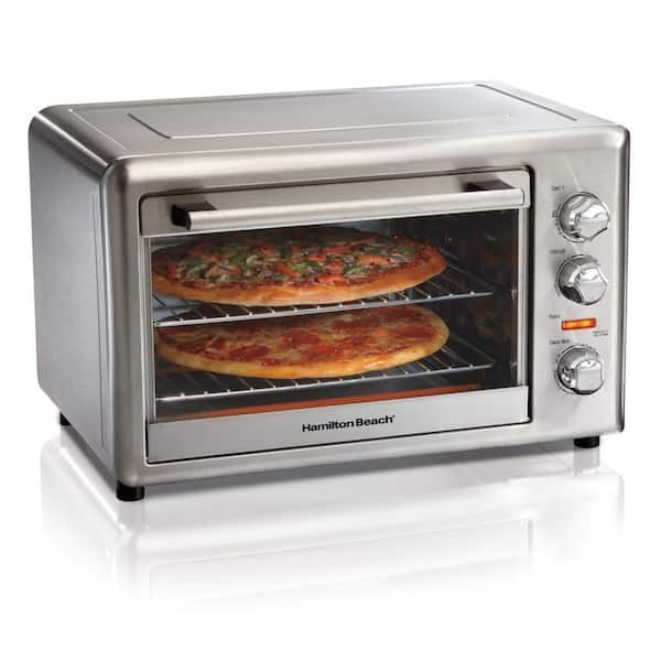 Hamilton Beach 1500 W 12-Slice Stainless Steel Toaster Oven with Rotisserie