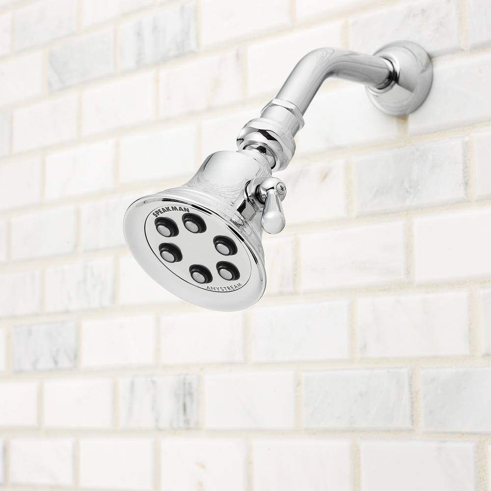 Retro Polished Chrome Multi-Function Wall Mounted Shower Head