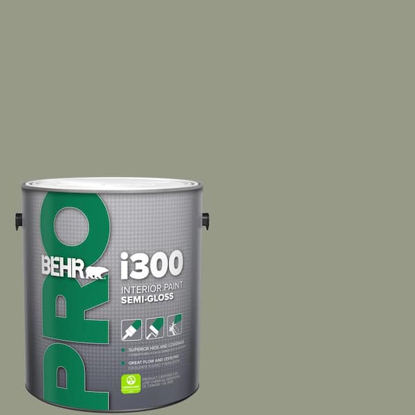 BEHR PRO 1 gal. #BNC-27 Aged Eucalyptus Semi-Gloss Interior Paint