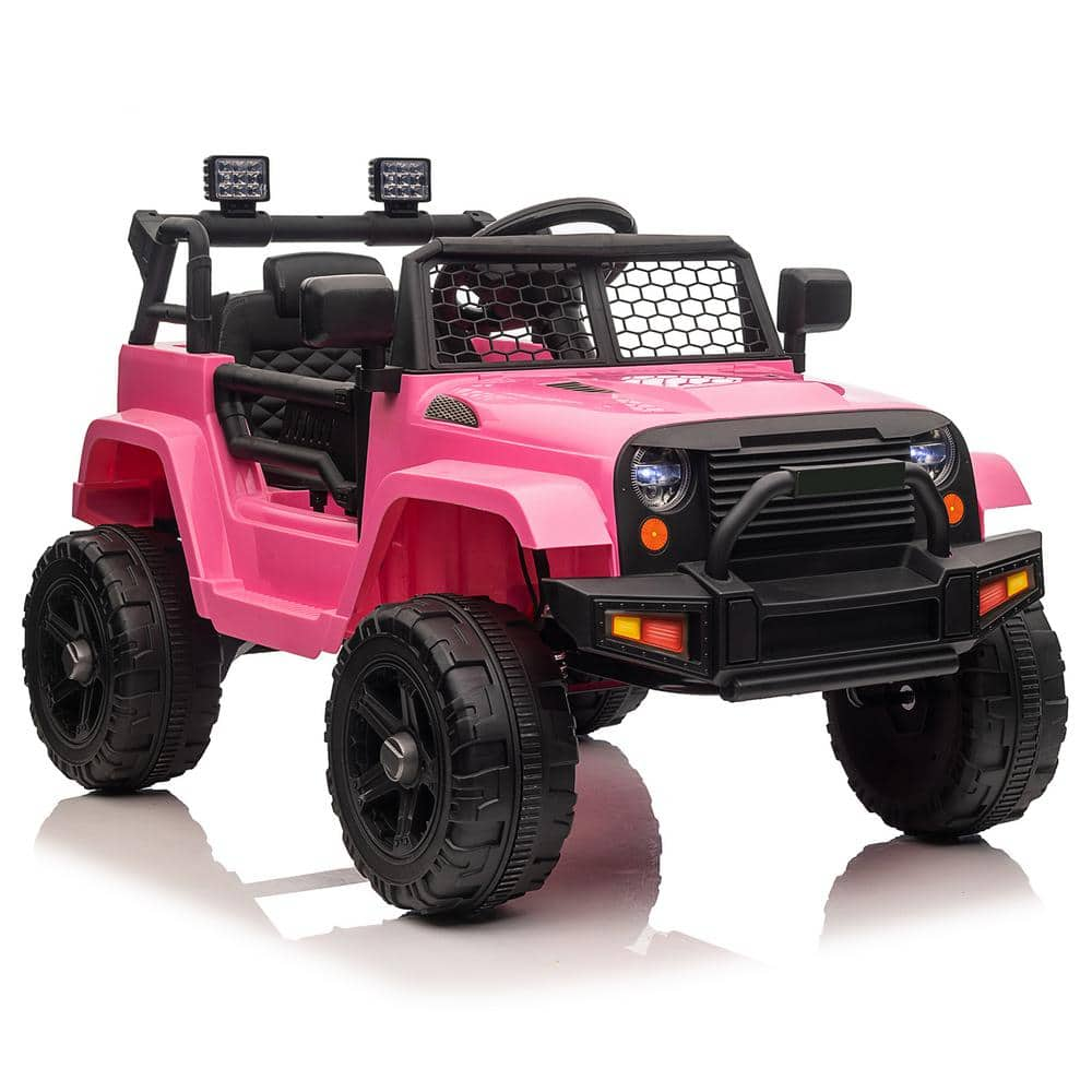 Karl home 12-Volt Kids Ride On Truck Car with Remote in Pink ...