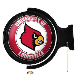 Louisville Cardinals: Original "Pub Style" Round Rotating Lighted Wall Sign (21"L x 23"W x 5"H)
