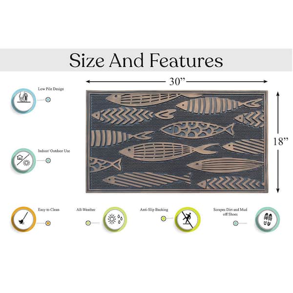 Thick Round Non-slip Natural rubber Mat – Zenfish