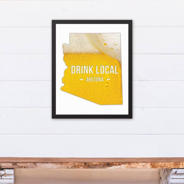 DESIGNS DIRECT 16 in. x 20 in. "Arizona Drink Local Beer  " Printed Framed Canvas Wall Art