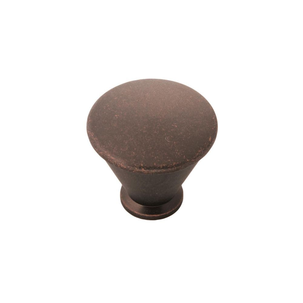 "Facette Collection Knob 1-1/4 "" Diameter Cabinet Knob Dark Antique Copper Round Cabinet Knob" price history on PriceWatchPro