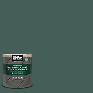 1 qt. #SC-114 Mountain Spruce Solid Color Waterproofing Exterior Wood Stain and Sealer