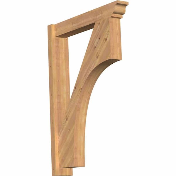Ekena Millwork 6 in. x 42 in. x 30 in. Westlake Traditional Smooth Western Red Cedar Outlooker