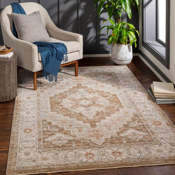 Warwick Olive 7 ft. x 10 ft. Indoor Area Rug