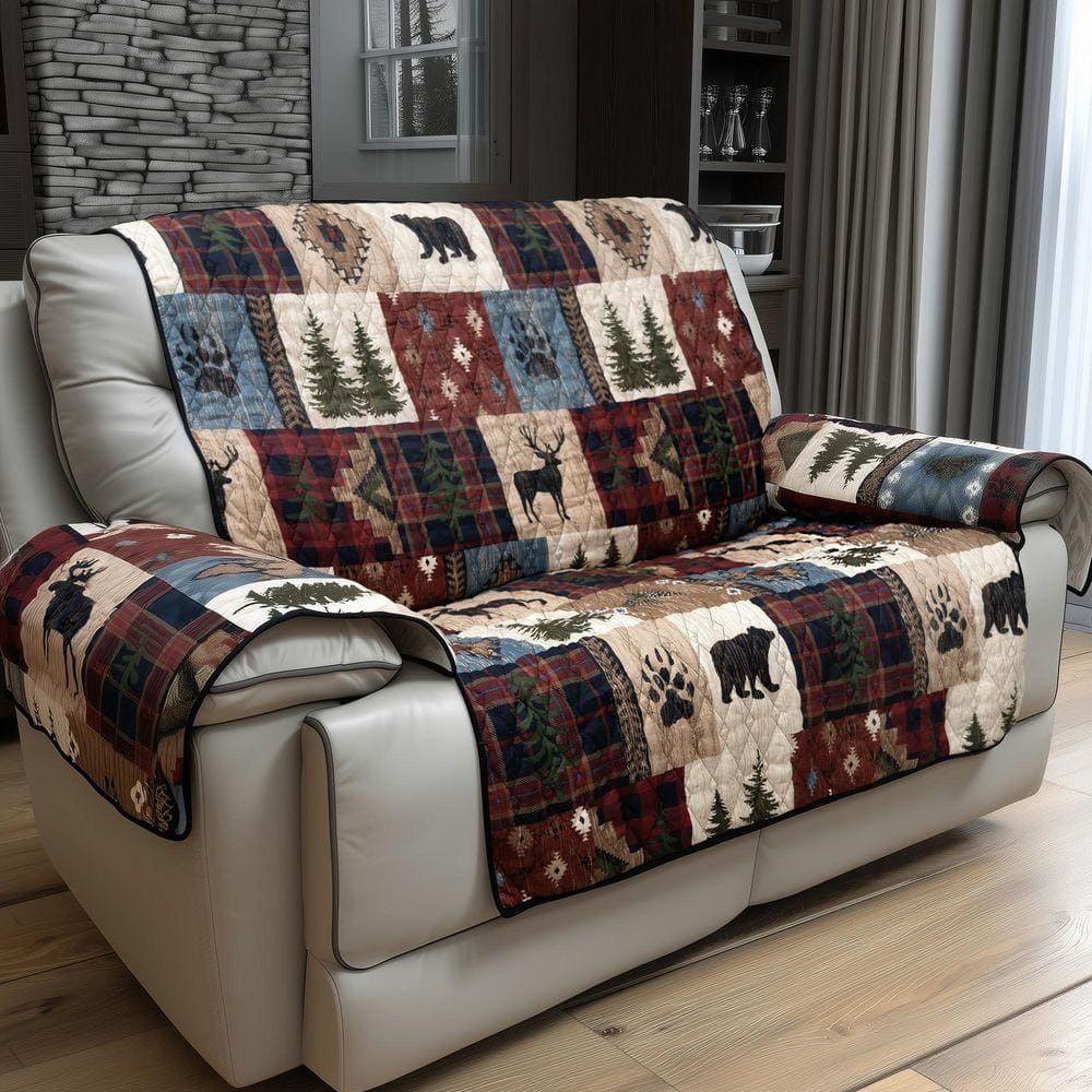DONNA SHARP Woodland Patch Red and Brown Polyester 1-Piece