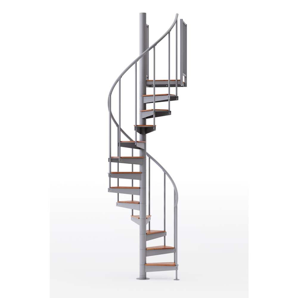 Condor Gray Interior 42in Diameter, Fits Height 85in - 95in, 2 42in Tall Platform Rails Spiral Staircase Kit price history on PriceWatchPro