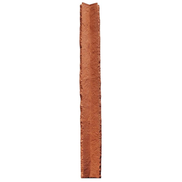 NextStone Sandstone Red 3.5 in. x 48 in. Faux Polyurethane Stone Inside Corner (2-Pack)