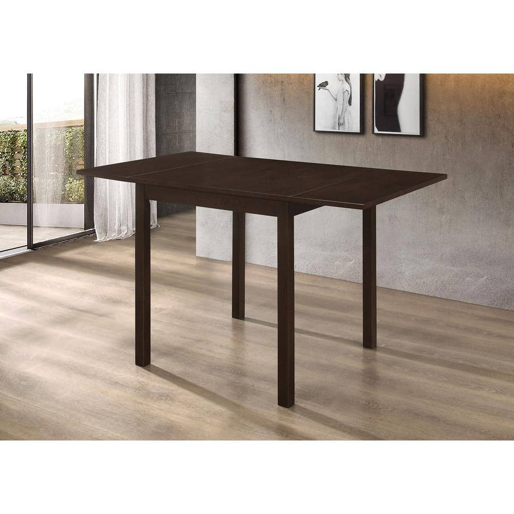 Cappuccino Rectangular Extendable Wood Dining Table