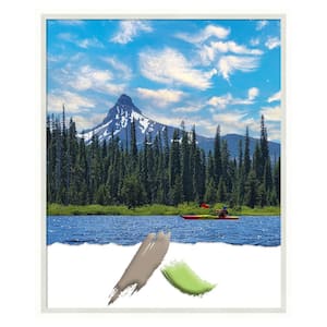 Lucie White Wood Picture Frame Opening Size 18x22 in.