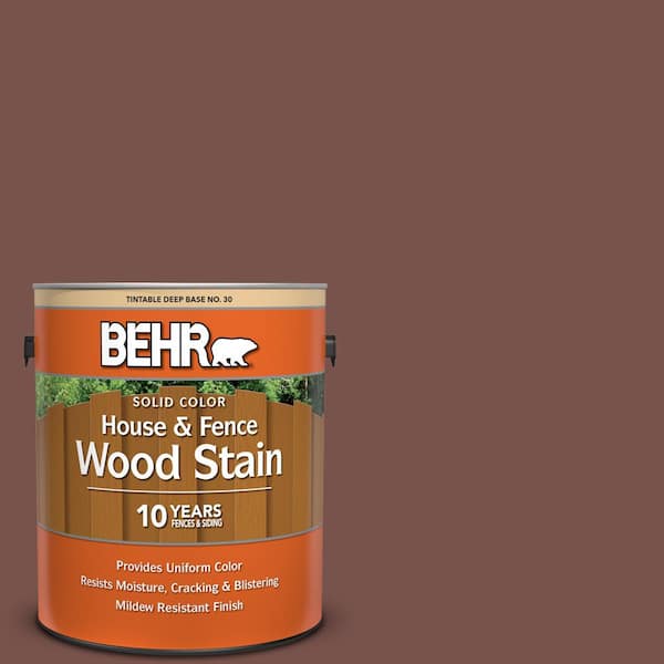 BEHR 1 gal. #SC-135 Sable Solid Color House and Fence Exterior Wood Stain