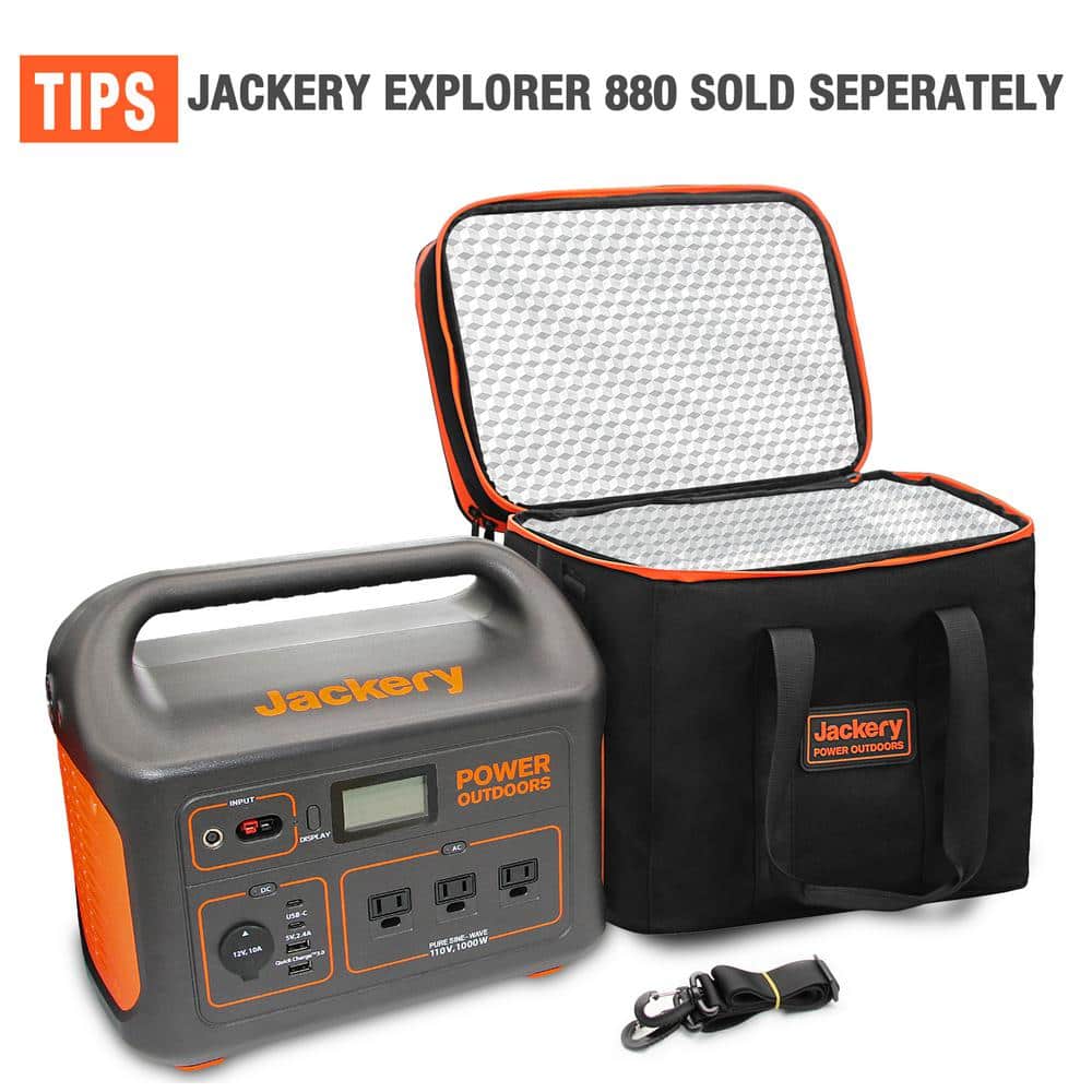 Carrying and Protecting Case Bag for Explorer 880/1000 Portable Power Station Outdoor and Daily Storage Use - 3