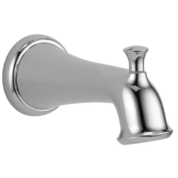 Carlisle 6-1/2 in. Long Non-Metallic Pull-Up Diverter Tub Spout in Chrome