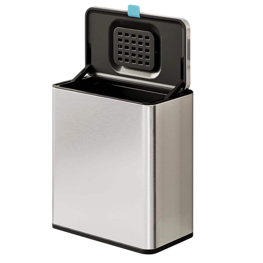 Stainless Steel Hanging Trash Can with Lid and Inner Bucket 2 Gal. Compost Bin for Kitchen Counter Top price history on PriceWatchPro
