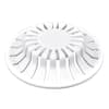 Danco 10769 Silicone Bathroom Sink Hair Catcher White: Plastic Drain Traps  (037155107698-1)