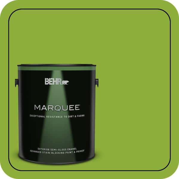 BEHR MARQUEE 1 gal. #420B-6 New Green Semi-Gloss Enamel Exterior Paint & Primer