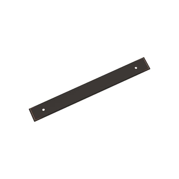 Maymont 7-9/16 in. Center-to-Center Rectangle Oil-Rubbed Bronze Pull Cabinet Backplate