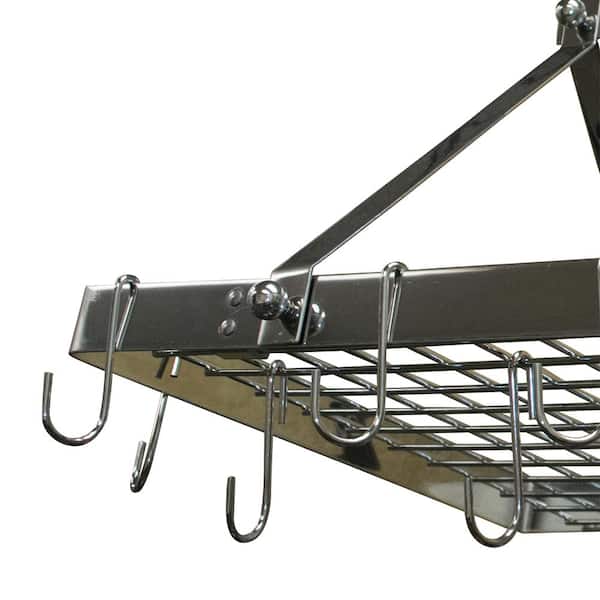 Metal Rectangle Hanging Pot Rack