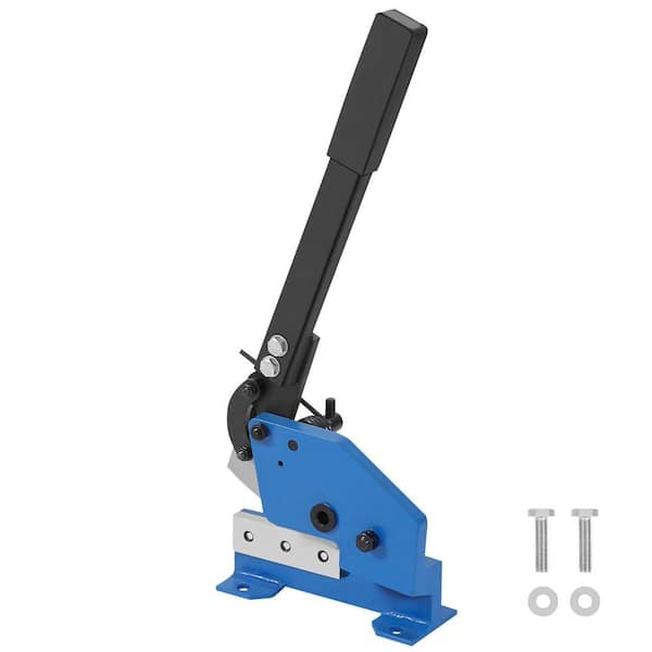 5 in. Manual Hand Plate Shear for Metal Sheet Processing, HS-5 Benchtop Cutter with Q235 Material, for CraftsThick Steel