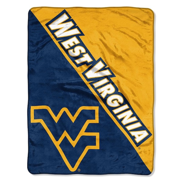 THE NORTHWEST GROUP Halftone West Virginia University Polyester Twin Knitted Blanket