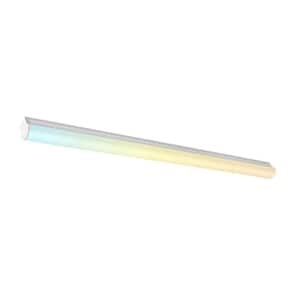 4ft. White 150-Watt Equivalent Linear Integrated LED Dimmable Strip Light fixture, 2860/3640/5200lm, 3500K/4000K/5000K