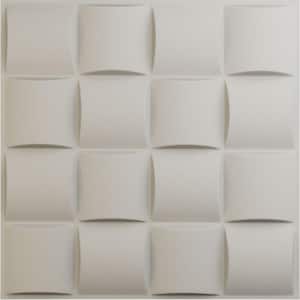 19 5/8 in. x 19 5/8 in. Baile EnduraWall Decorative 3D Wall Panel, Satin Blossom White (Covers 2.67 Sq. Ft.)