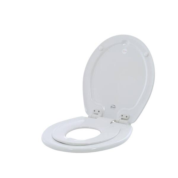 BEMIS NextStep Round Closed Front Toilet Seat in White