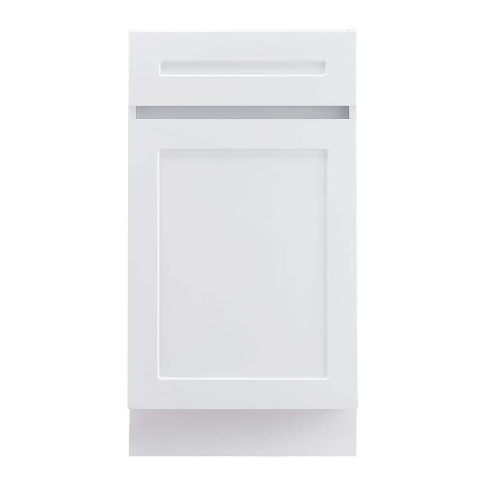 White Shaker Base Cabinet 18 in. with Drawer, Ready to Assemble Drawer Base, Soft-Close Door, Shelf price history on PriceWatchPro
