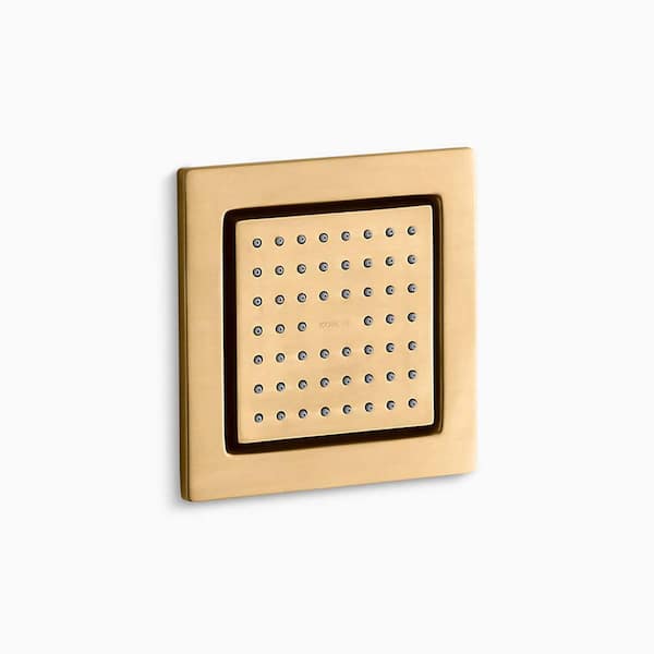 KOHLER WaterTile Square 54-Nozzle Single-Fucntion Body Spray in Vibrant Brushed Moderne Brass