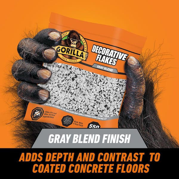 1 lb. Gray/High Gloss Premium Interior Concrete Decorative Flakes (6-Pack)