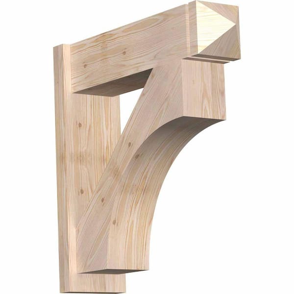 Ekena Millwork 8 in. x 28 in. x 28 in. Westlake Arts and Crafts Smooth Douglas Fir Outlooker