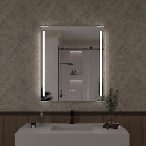 Spring 30 in. W x 36 in. H Rectangular Frameless LED Wall Bathroom Vanity Mirror