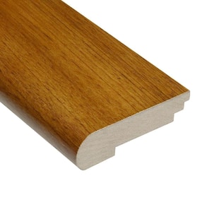 Teak Natural 3/8 in. Thick x 3-1/2 in. Wide x 78 in. Length Stair Nose Molding