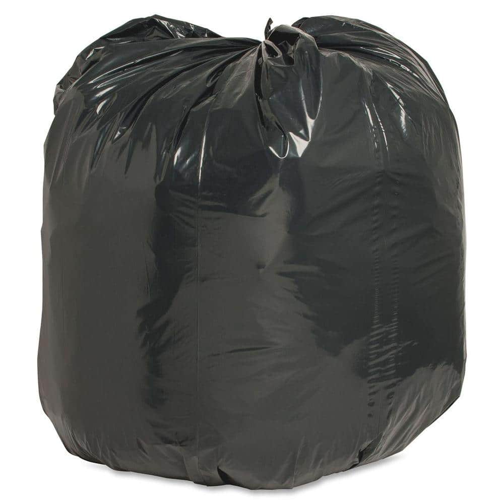 42 Gallon, 23 x 17 x 46 - 38.1 mil, Can Liner / Trash Bags, Black, 125/Case