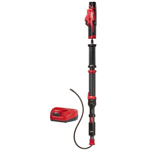 Milwaukee Auger Snake Drain Cleaning Kit Cordless Sink Cleaner 12V Lithium Ion 