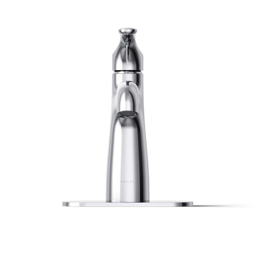 Elegant Polished Chrome Single-Handle Monoblock Bathroom Faucet