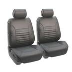 PU Leather 47 in. x 23 in. x 1 in. Multi-Functional Quilted Front Seat Cushions