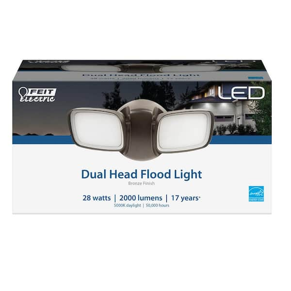 feit electric dual head flood light