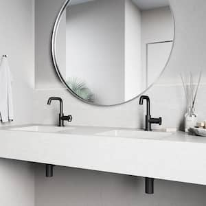 Ruxton Single Handle Single Hole Bathroom Faucet in Matte Black