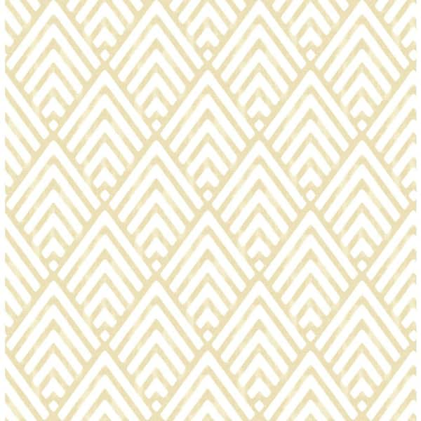 Brewster Vertex Gold Diamond Geometric Gold Wallpaper Sample 2704