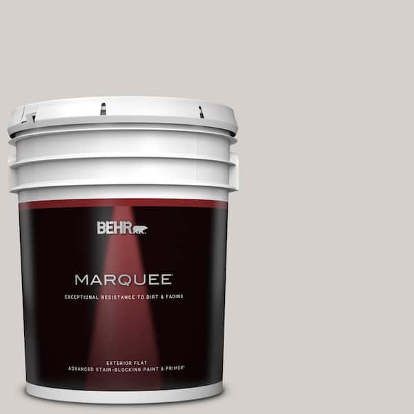 BEHR MARQUEE 5 gal. #N140-1 White City Flat Exterior Paint & Primer