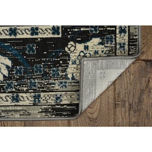 Crop Zeigler Grey and Charcoal 5 ft. x 7 ft. 6 in. Area Rug