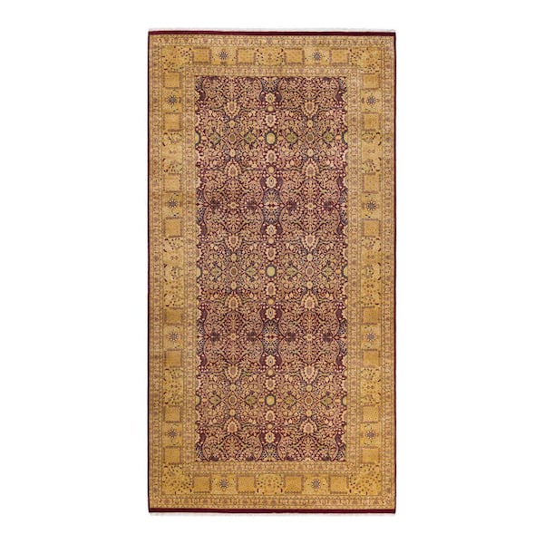 Mogul Red 6 x 12 Oriental Wool Indoor Runner Rug