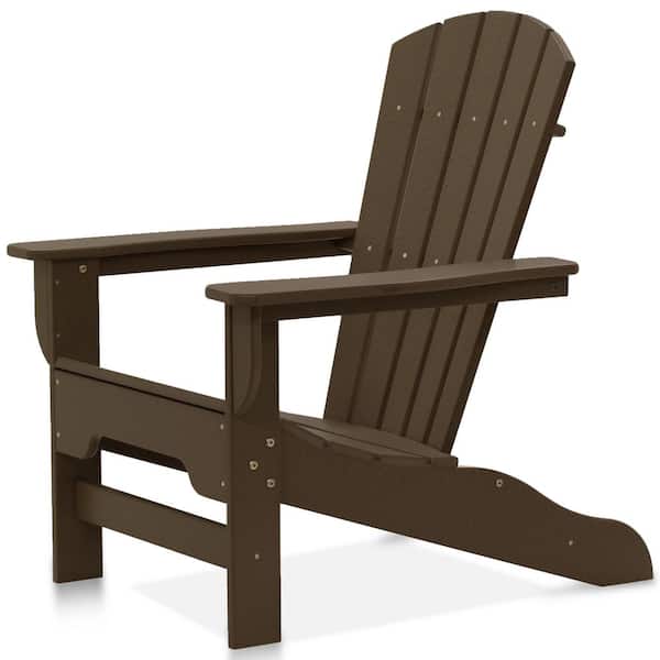 DUROGREEN Boca Raton Chocolate Recycled Plastic Adirondack Chair
