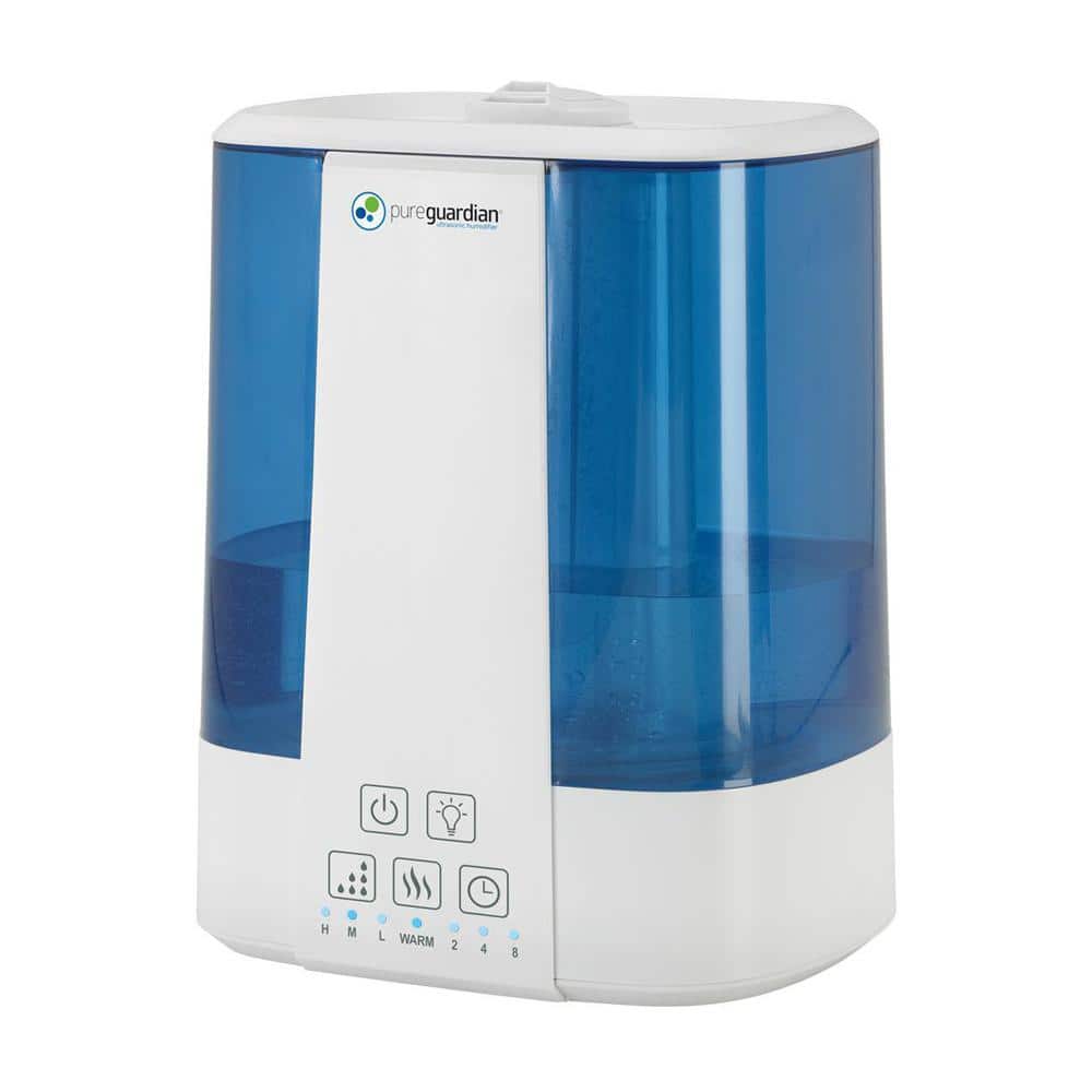 Pure Guardian Blue and White Ultrasonic Cool and Warm Mist Humidifier
